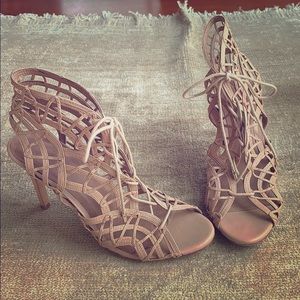 Joie Leah Cage Lace up Heel